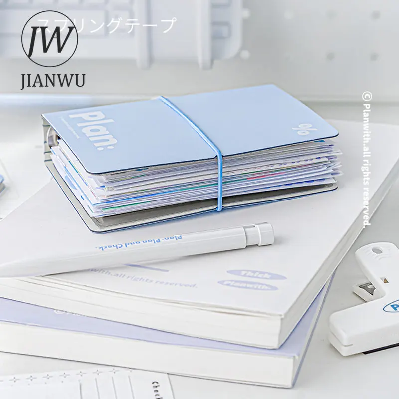 JIANWU 40 Pages/book Mini Portable Pocket Loose-leaf Book Binder Notebook Daily Book Creative Student Supplies Stationery
