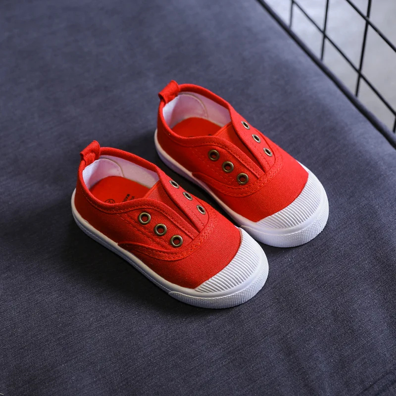 Children Canvas Shoes 2024 Four Seasons Versatile Soft Breatheable Simple Korean Style Boys and Girls Casual Shoes Kids Fashion