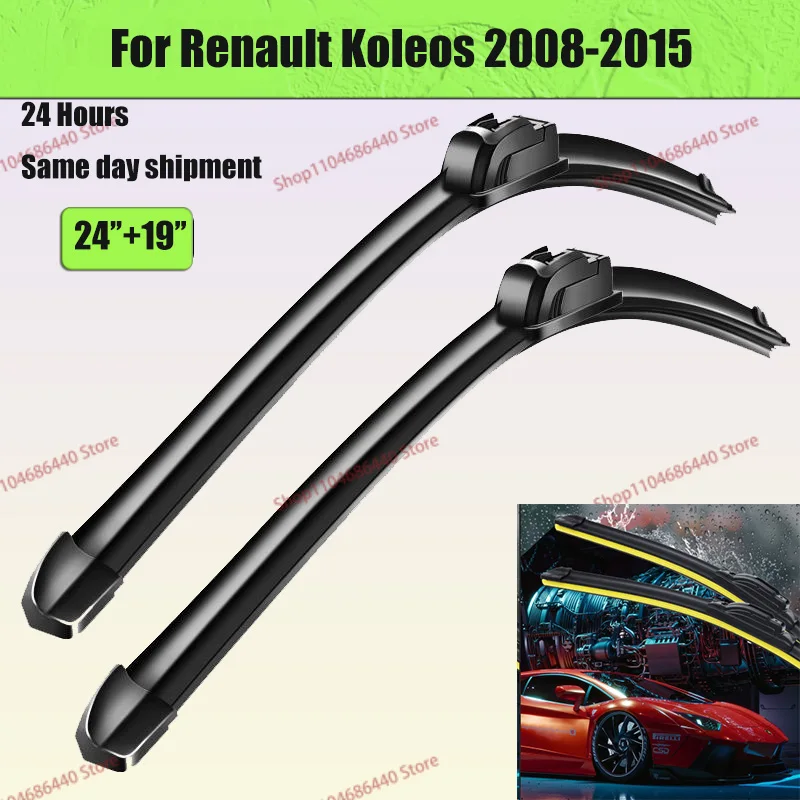 

Misima Windshield Windscreen Wiper Blades For Renault Koleos 2008 2009 2010 2011 2012 2013 2014 2015 Front Window 24"19"