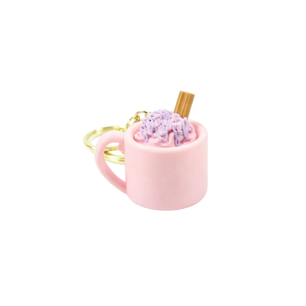 3D Printed Artificial Sundae Mug Clicker Mug Shaped Click Sound Simulated Ice Cream Fidget Keychain Coffee Cup Mechanical Click