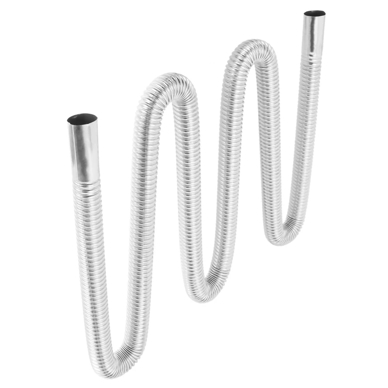 4X, 200Cm Car Air Parking Heater Exhaust Pipe With 2 Clamps Fuel Tank Exhaust Pipe Hose Tube For Crude Oil-Heater