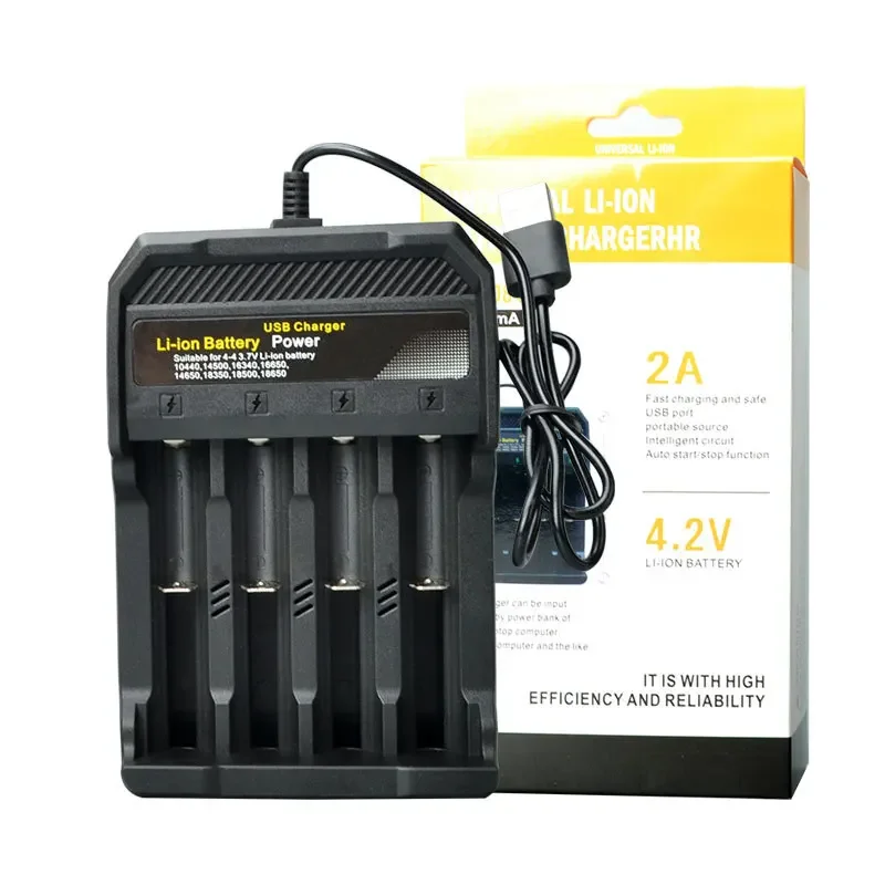 

USB 3.7V4.2V 16340 14500 18650 18500 Charger Lithium Battery Charger Suitable for 301 303 Laser Pen Battery Charger flashlight