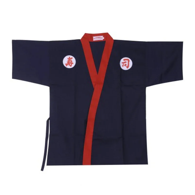 Unisex Japanse stijl chef-kok jas sushi restaurant kimono kok uniform shirts serveerster ober werkkleding tops overalls jassen