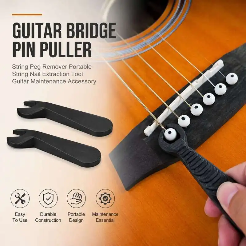 Portable Guitar String Peg Pulling Tool Bridge Pin Remover Musical Instrument Daily Repair Auxiliary Gadget