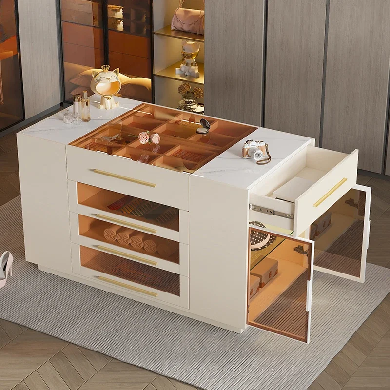 Light Luxury Simple Cloakroom Jewelry Nakajima Counter Bedroom Floor Display Cabinet