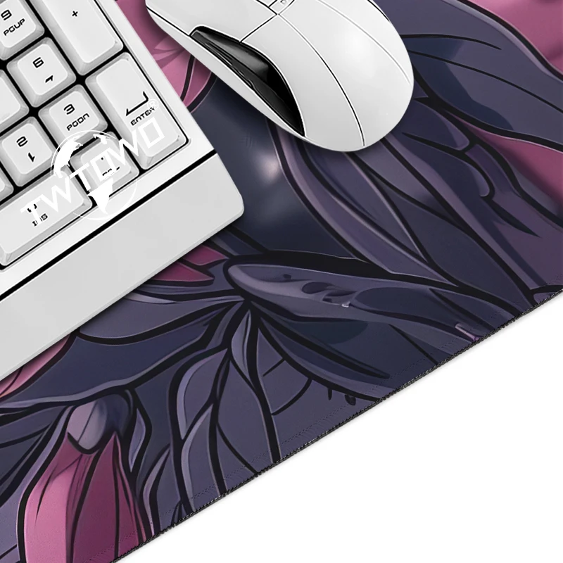 Beautiful Anime Flowers Mouse Pad Gaming printon demand Computer Mousepad XXL Desk Mats Non-Slip Natural Rubber Soft Computer