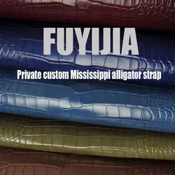 FUYIJIA Private Custom Original Watchbands 8MM~30MM Mississippi Alligator Strap Master Handmade Wristband Top Watch accessories