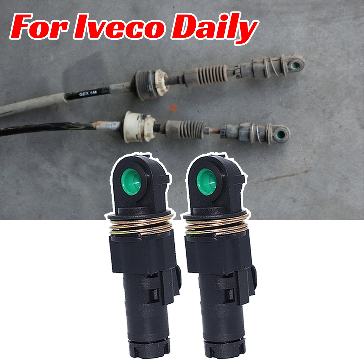 

For Iveco Daily 2012-2019 Manual Gearbox Shift Cable Linkage Bushing Lever Selector Connect Both End Replacement Part 5801317933