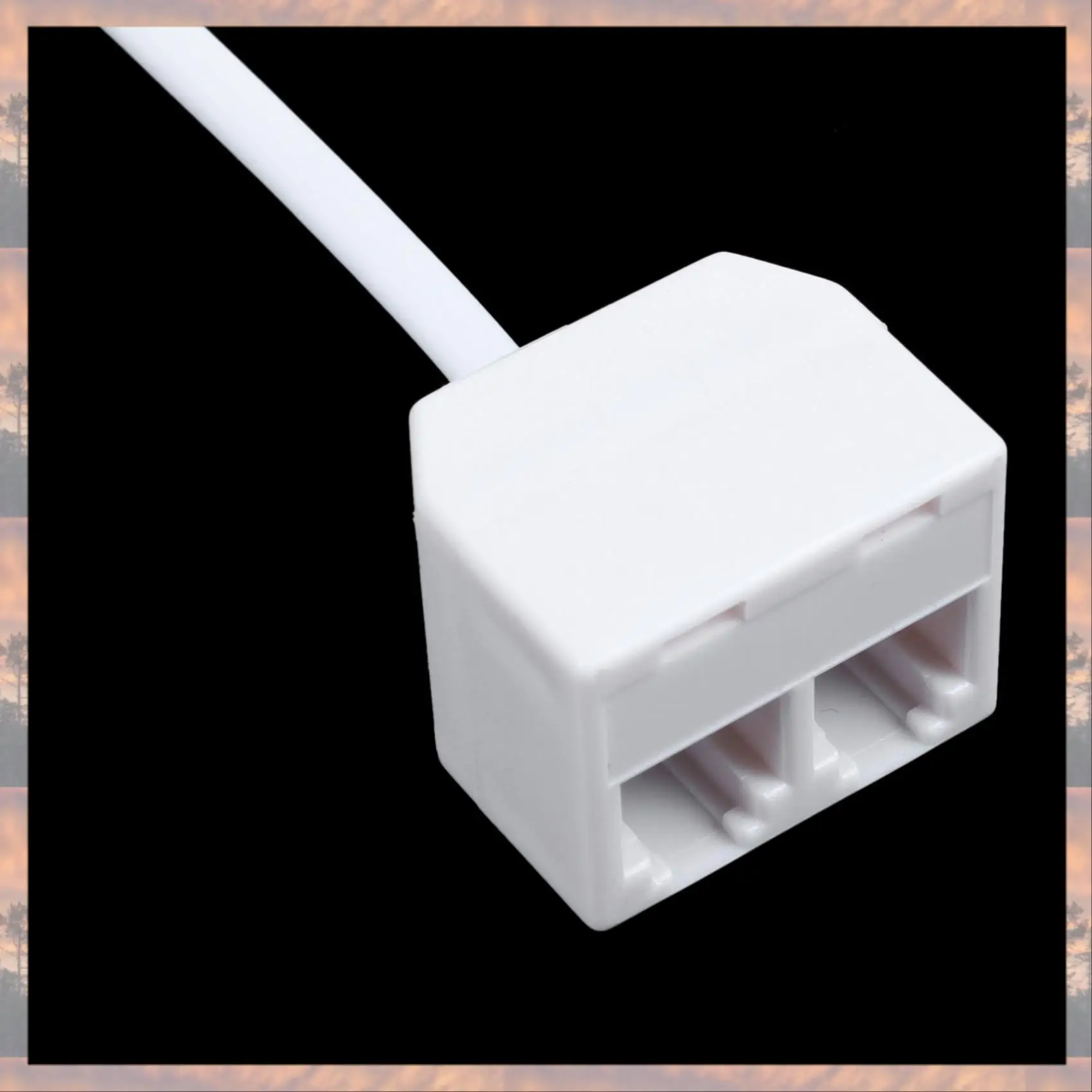 2025 New-2X 6P2C RJ11 Male To Female Two Way Telephone Splitter Converter Cable