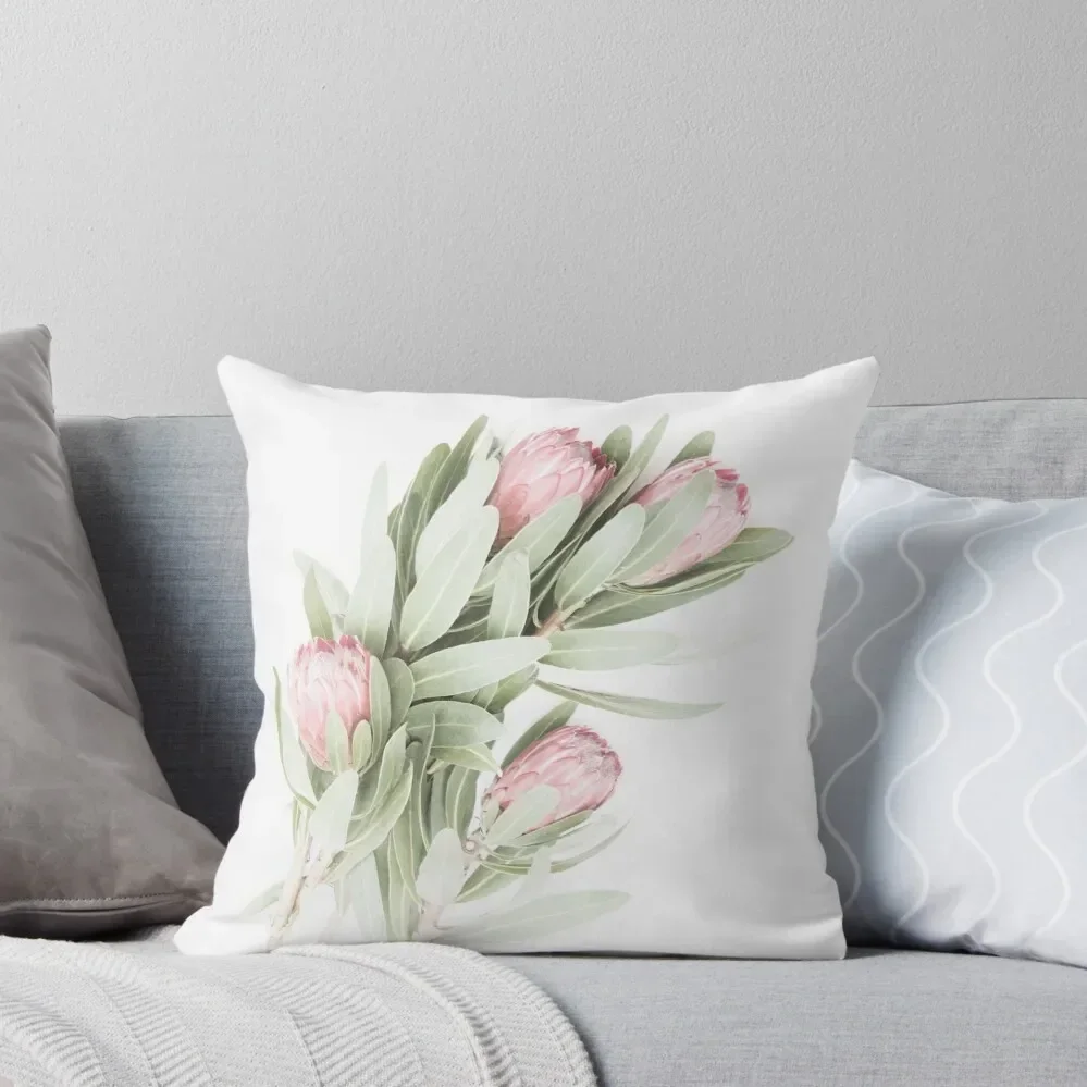 Lovely Soft Proteas...... Throw Pillow sleeping pillows Ornamental Pillow pillow pillowcase Throw