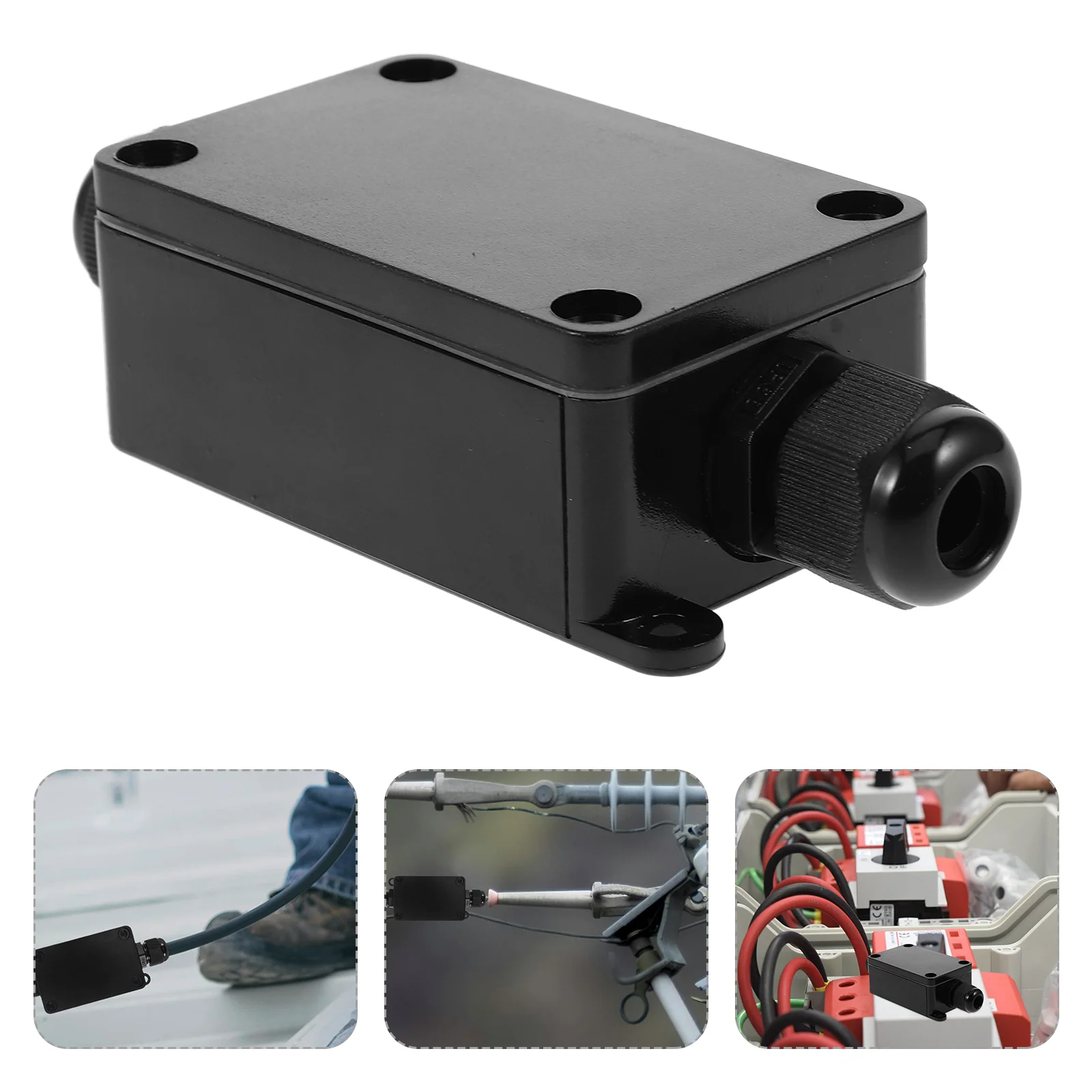 Caja de conexiones impermeable, cubierta de salida resistente a la intemperie, cubiertas protectoras de enchufe para cordones, Protector DE PLÁSTICO de seguridad de extensión al aire libre