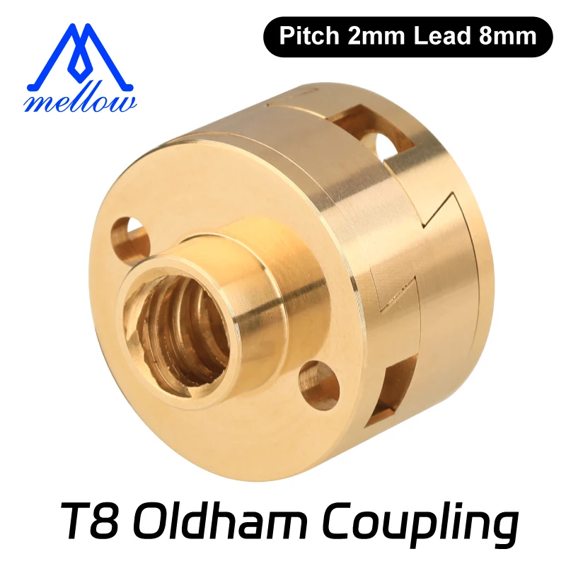 

Mellow Genuine VzBoT 3D Printer NF T8 Oldham Coupling For BLV Voron Z-axis Screw Hot Bed