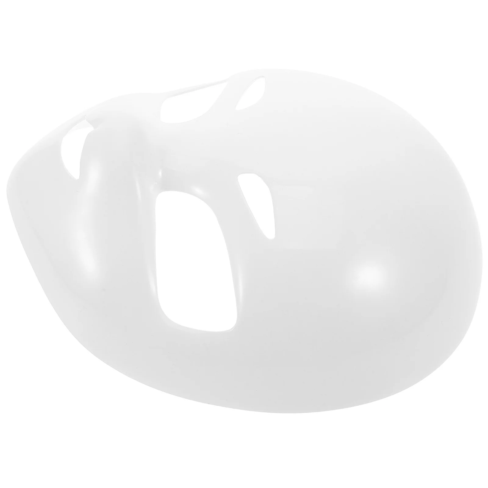 قناع جمجمة أبيض قناع وجه كامل للهالوين أقنعة بلاستيكية فارغة للحفلات التنكرية للوجه #6