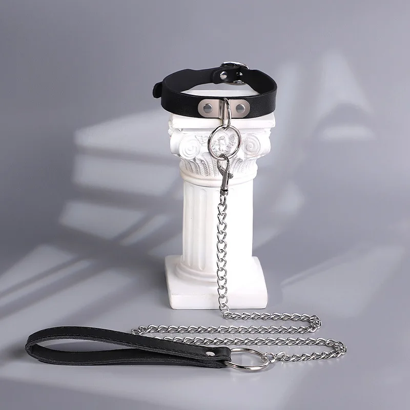 ألعاب الجنس لعب للرجال النساء الأزواج الجلود المقود عبودية الوثن طوق BDSM حلقة عنق تسخير المنتجات المثيرة الرقيق دور اللعب