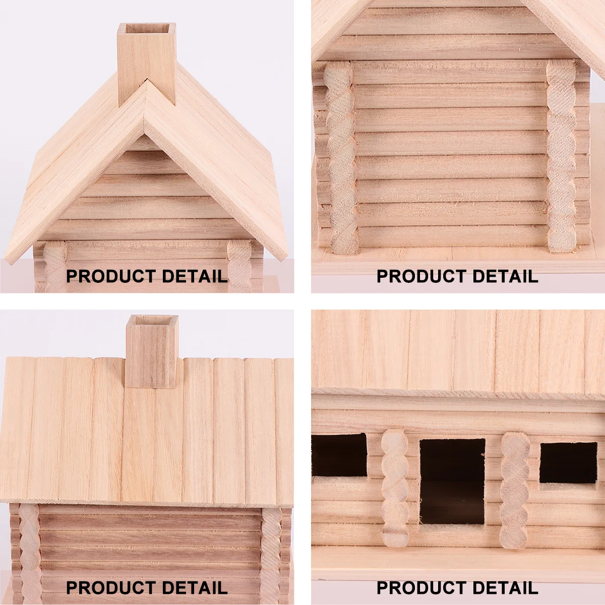 

Solid Wood Bird Nest Graffiti Birds House Set for Little Birds Play Home Ornament Bird Nest