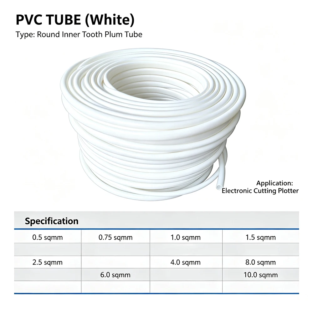PVC Conduit Cable Sleeve White Yellow 0.5 / 0.75 / 1.0 / 1.5 / 2.5 / 4.0 / 6.0 / 8.0 / 10.0 mm² For Electronic Engraving Machine