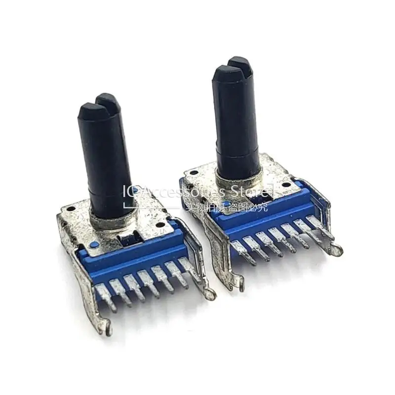 

1PCS RK14 Type Horizontal Double 7 Feet A50K A503 A10K A103 Electronic Piano Audio Amplifier Volume Potentiometer D Axis 18MMF