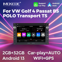 2Din Wireless Carplay Android 13 For VW Passat B5 MK4 MK5 Golf 4 Polo Bora Jetta T5 Navigation Car Radio GPS WIFI RDS Stereo