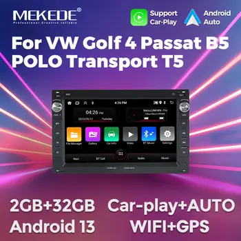 MEKEDE 7palcový autorádio s CarPlay pro VW Passat B5 MK4 MK5 Golf 4 Polo Bora Jetta T5 2 DIN GPS navigace FM audio stereo hlavní jednotka 10 nejlepší prodej Navigace pro VW Golf 4 - №1