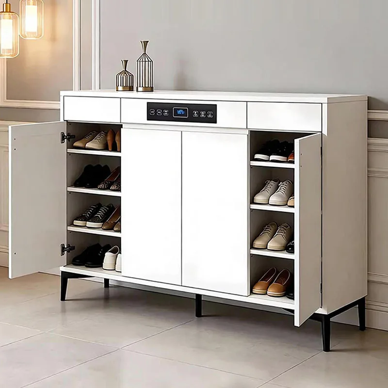 Display Designer Shoe Shelf Organizer Storage Living Room Wooden Luxury Slippers Shoe Cabinet Vertical Zapatero Hotel Furniture