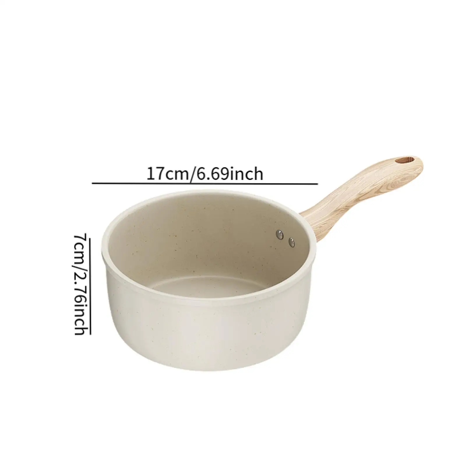 Milk Pan Nonstick Pot Maifan Stone Butter Warmer Cookware for Kitchen Infant Breakfast Soup Porridge