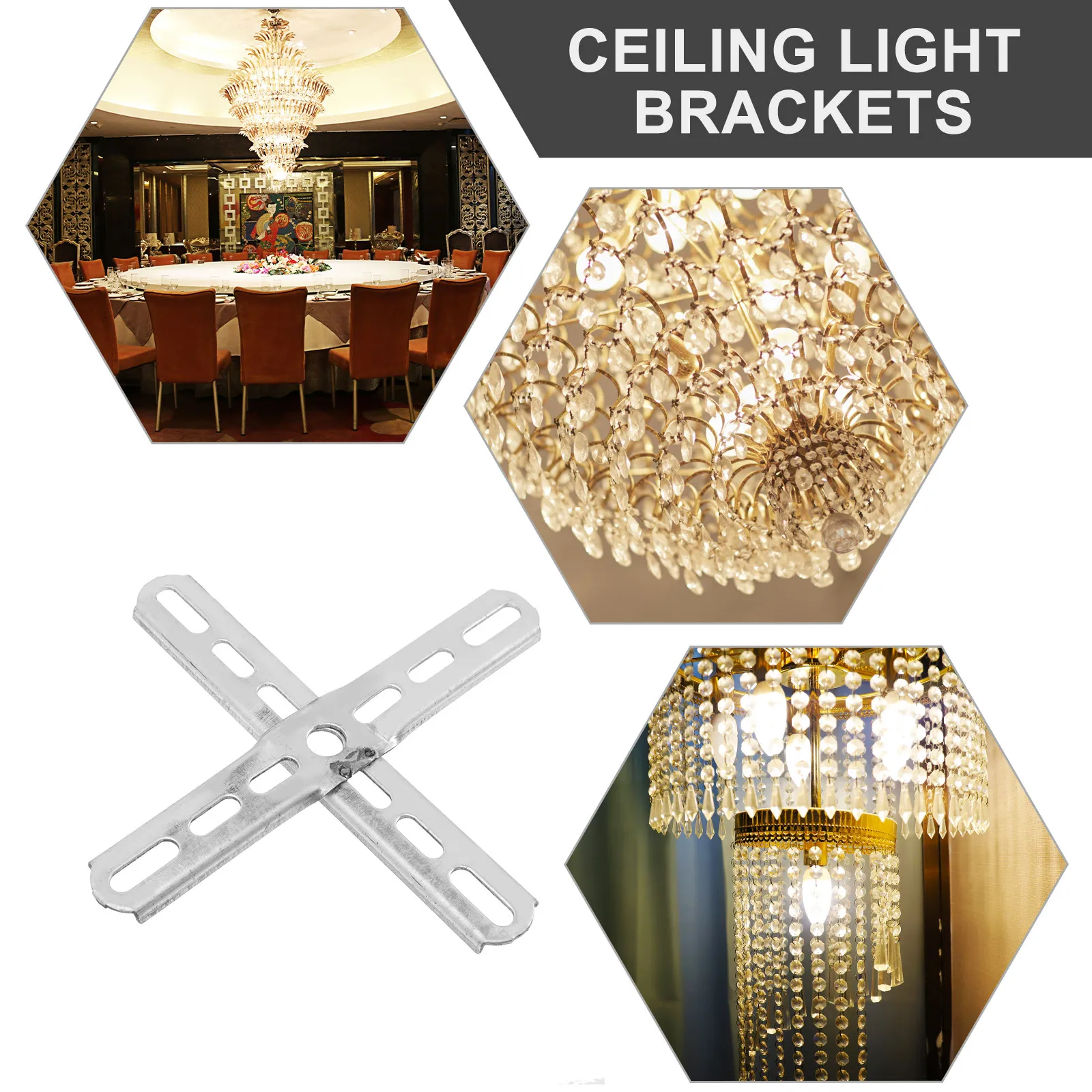 4Pcs Cross Mounting Brackets Fixture Parts for Ceiling Lamps Wall Lights Chandelier Mounting Bracket Light Bracket