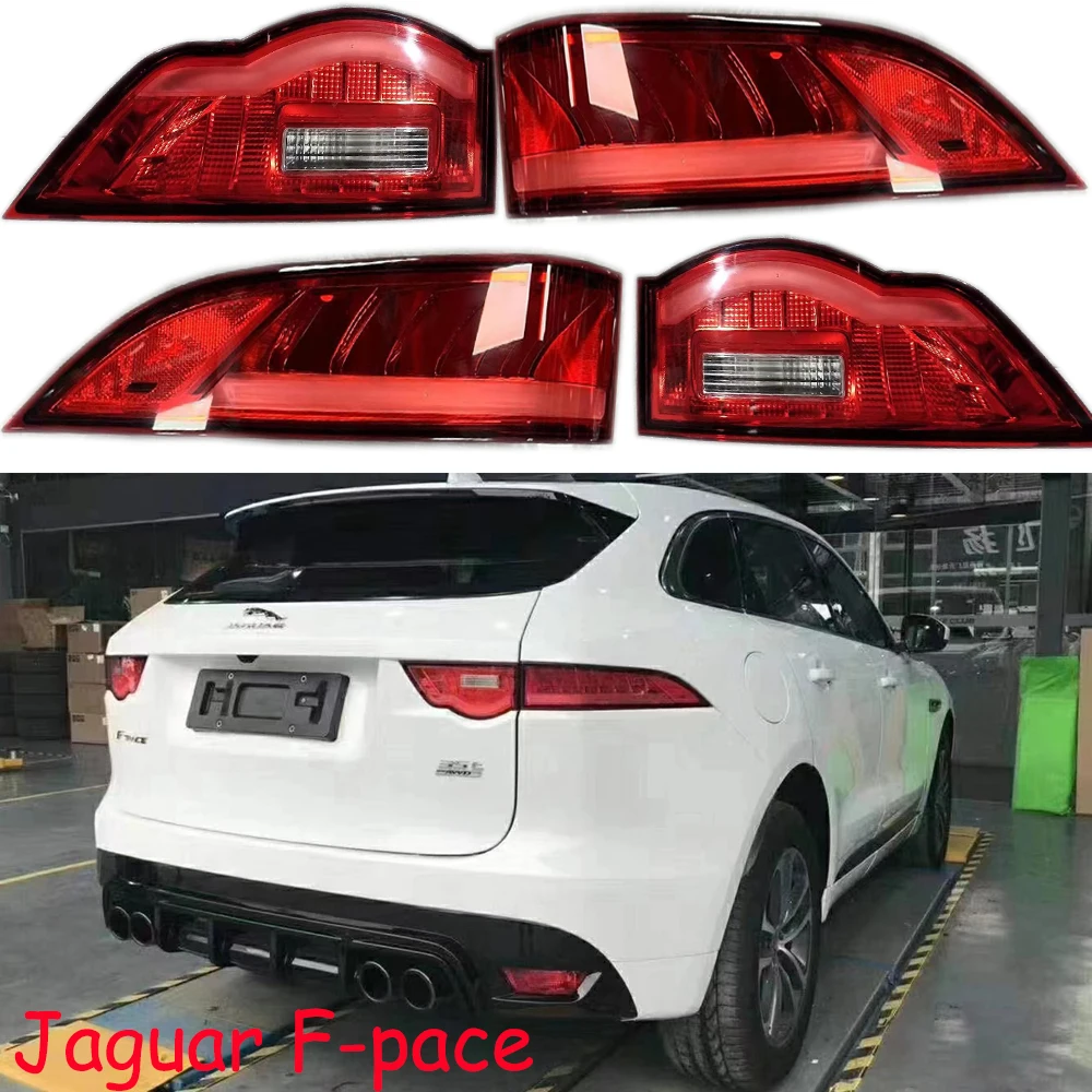 

1pcs car bumper FPace tail light for Jaguar F-Pace taillight Taillamp LED 2016~2020y car accessories for Jaguar F-Pace fog lamp