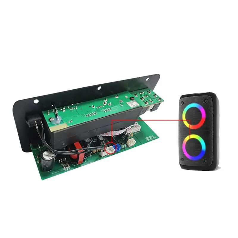 AA60 Bluetooth Amplifier Board D30, 30W Digital Stereo Audio for Amp Module with FM Radio, for Car/Karaoke/Home Speaker