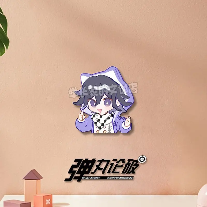 8PCS Anime Danganronpa Badge Brooch Pin Kirigiri Kyoko Hinata Hajime Clothes Backpack Decoration Lapel Personalized Chest Tag