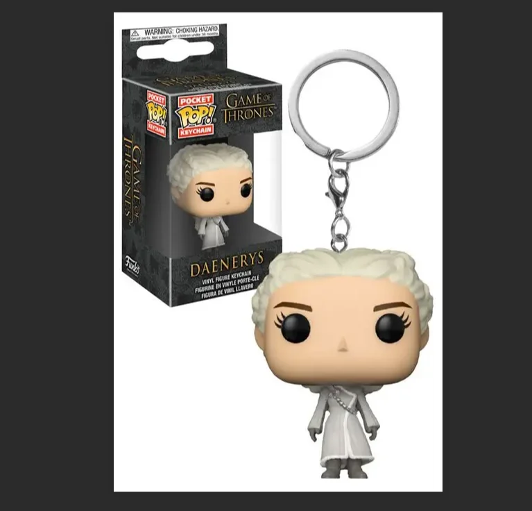 FUNKO البوب فيلم تلفزيوني لعبة جون سنو دينيريس دافوس شبح ليلة الملك عروش Tylion Drogon المفاتيح نموذج لجسم تحصيل اللعب
