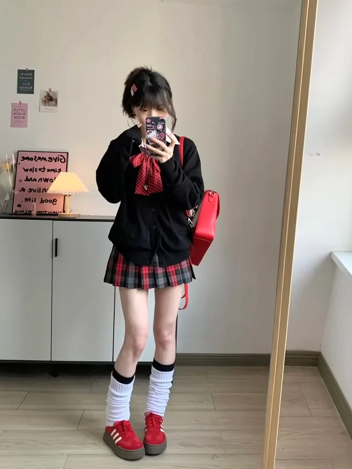 سترة Bla Long Sve المحبوكة Jk orm Sle ملابس خارجية نسائية ناعمة للخريف والشتاء للتخسيس Thiened V-ne Singl... #3