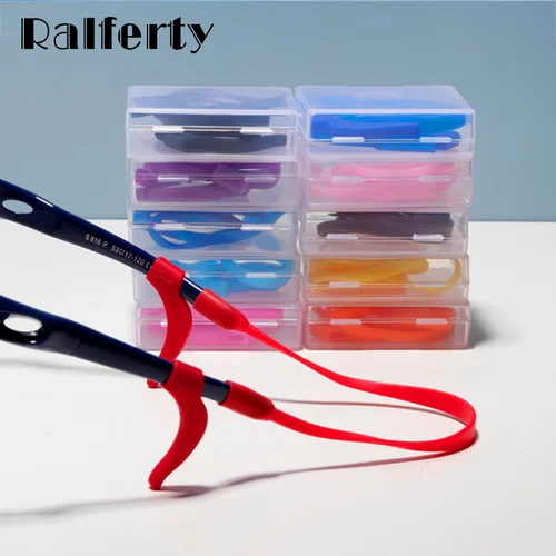 Imagen 2 del producto Ralferty-gancho de silicona para gafas para niños, gancho antideslizante para la oreja, cinturones para gafas, accesorios antideslizantes, soporte para punta de patilla