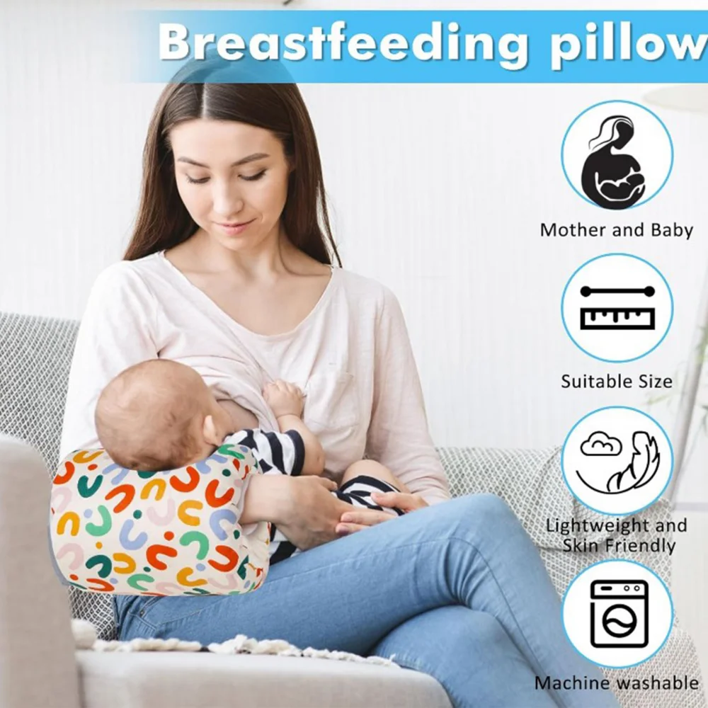 Baby Nursing Pillow Breastfeeding Pillow Cozy Cradle Arm Pillow Soft Head Support Pillow Bottle Feeding Pillow