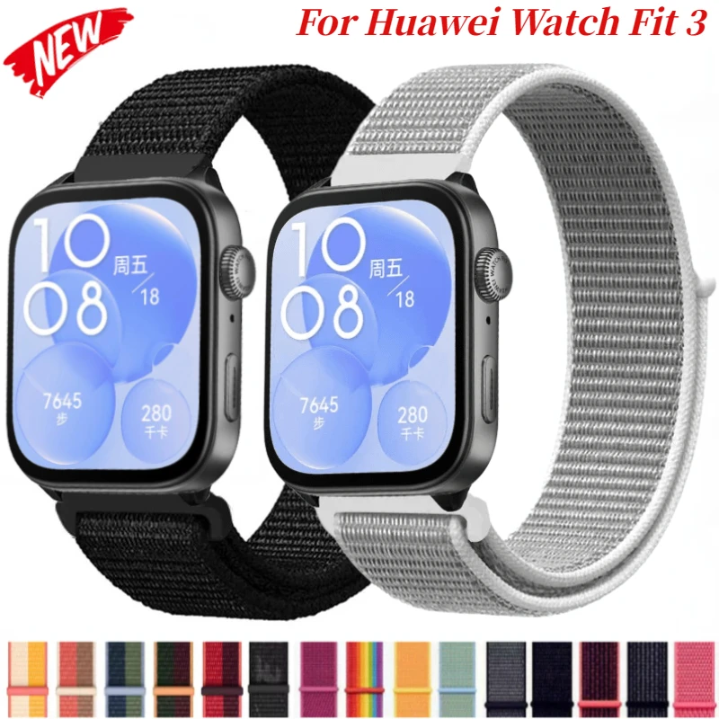 Nylon Loop Strap For Huawei Watch Fit 3 Smartwatch Sport Bracelet Soft Band For Huawei Watch Fit 3 Corrra Watchband Accessories