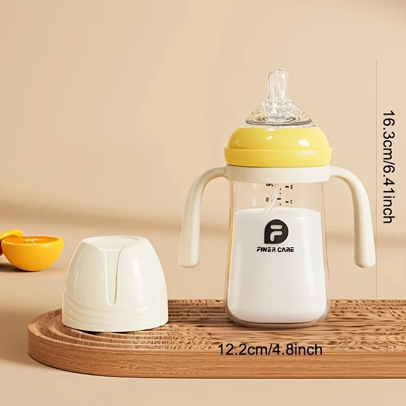 Newborn Baby Feeding Bottle with Handle Formula Straw Bottle Easy Grip Design Suitable for Baby's Small Hands