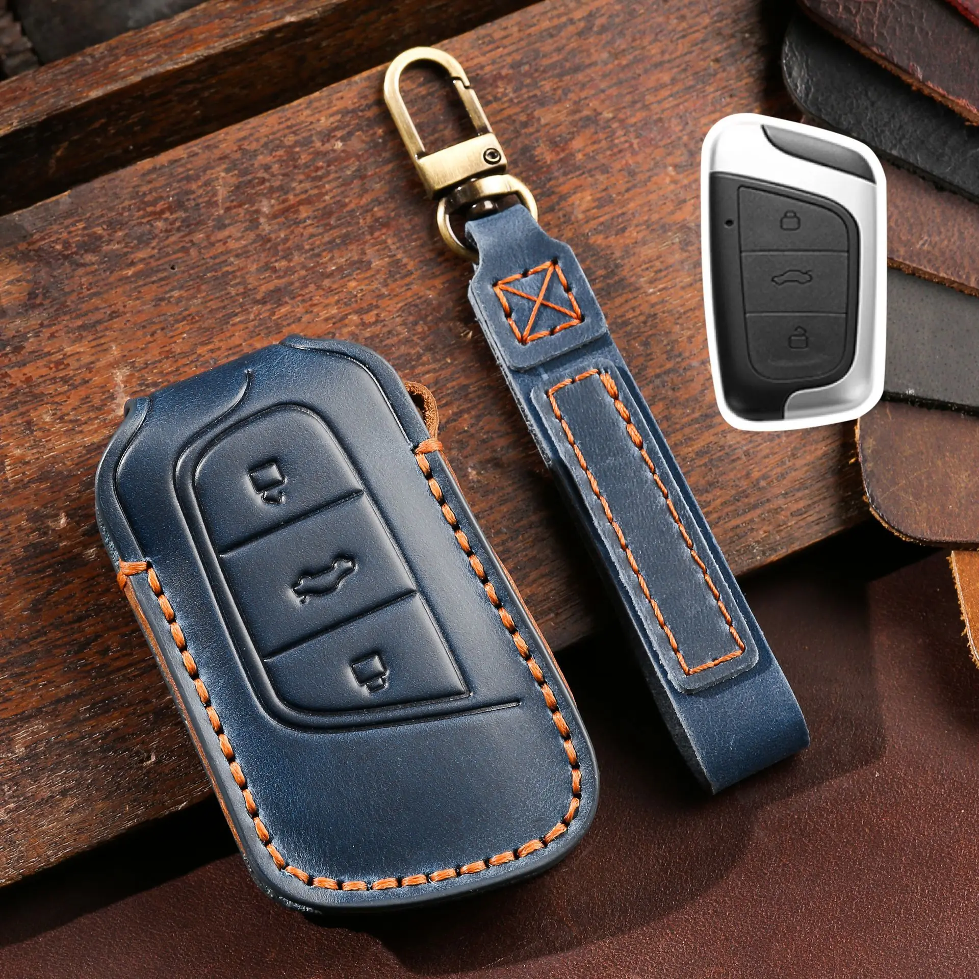 1pc Car Key Case Shell Auto Emblem Keychain For Chery Fulwin Tiggo 7 Pro 8 3 5 4 T11 A1 A3 A5 Elara QQ 3X 5X M11 Eastar Amulet