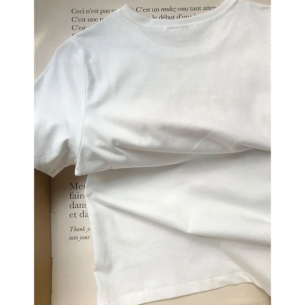 روان 5C150 الأسماك رسالة الجرافيك طباعة المرأة تي شيرت الصيف س الرقبة قصيرة الأكمام سيدة البلوز الكلاسيكية عادية خمر فام #3