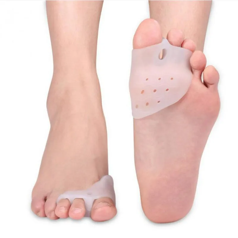 Herramienta de Gel para el cuidado de los pies, Corrector de juanete, Protector de hueso del dedo gordo, alisador de Hallux Valgus, esparcidor de dedos, Corrector de pedicura Hallu, 2 uds.