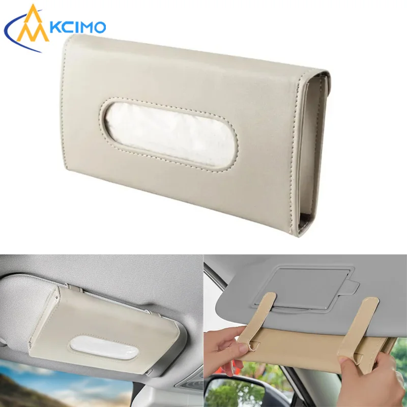 Auto-Sonnenblenden-Taschentuchbox-Halter & Organizer, universell passend, ohne Bohren, hält die Kabine ordentlich