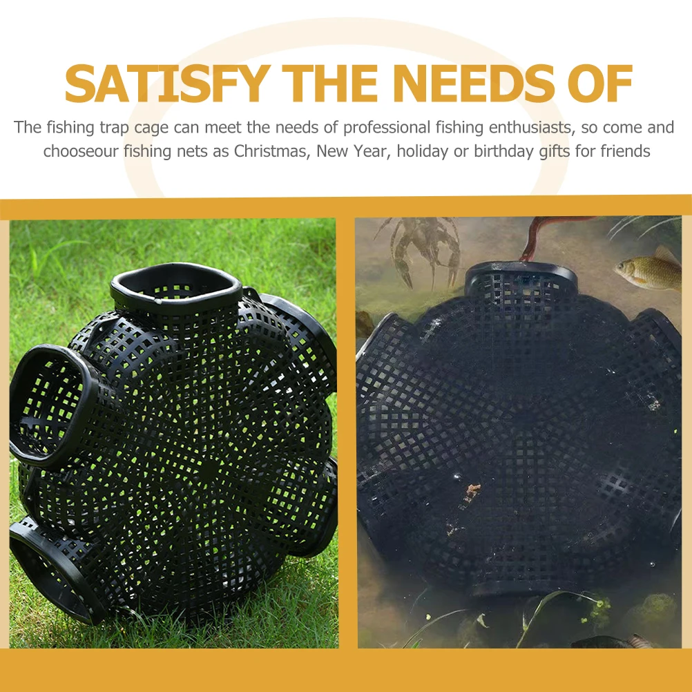 

Fishing Eel Cage Netting Supplies Portable Shrimp Catching L Plastic Crawfish Mesh Fish Bait