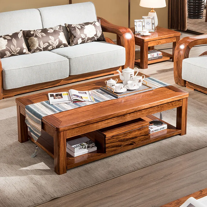

Decoration Chinese Coffee Tables Brown Walnut Designer Apartment Coffee Tables Living Room Salon Tavolino Da Salotto Furniture
