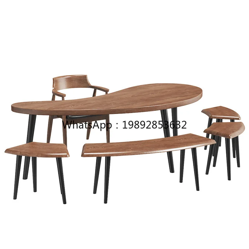 YFY New Chinese Style Solid Wood Tea Table Balcony Bedroom Tea Table and Chair Set Simple Creative