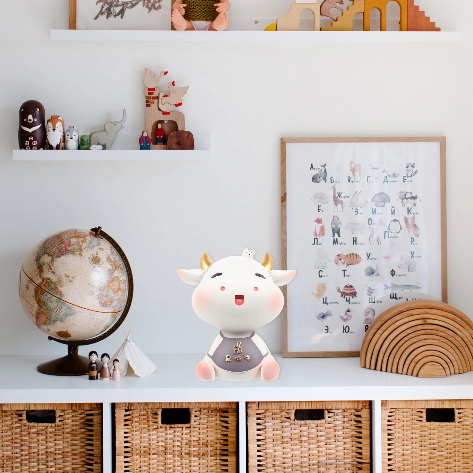 1 Stuks Kinderen Spaarbank Koe Munt Bank Leuke Geld Pot Verjaardagscadeau Kids Verandering Container Mooie Spaarpot Kid munt Pot