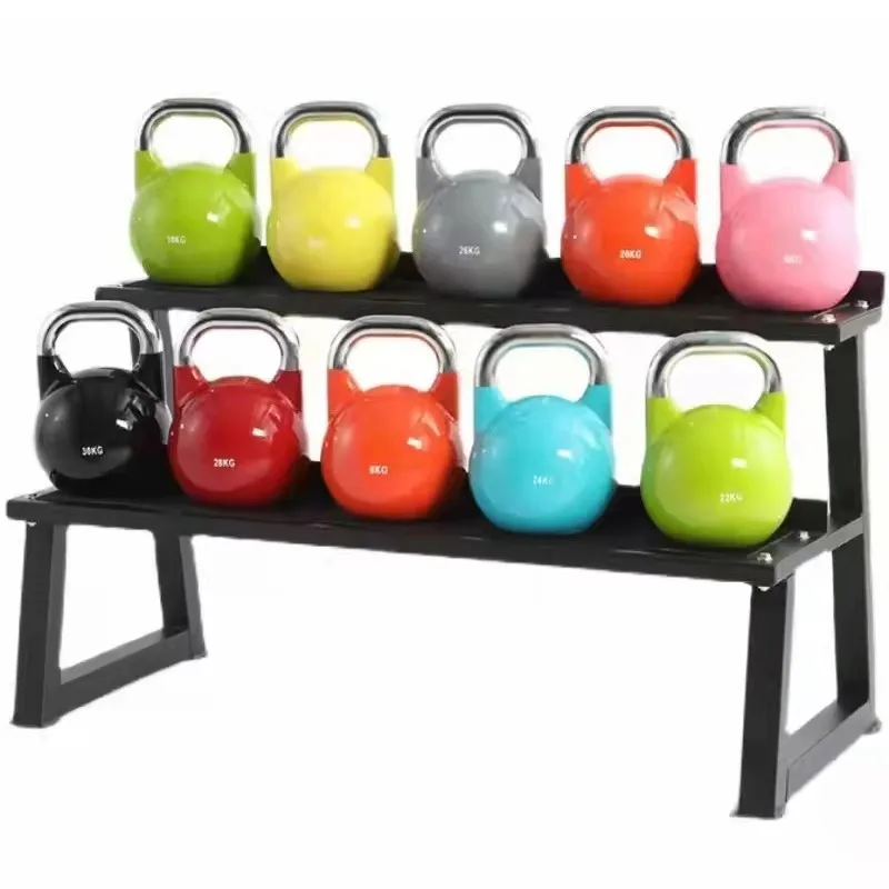 

4kgCompetition Kettlebell Colorful Ergonomic Handle for Commercial Gym Use Strength Core Training Fitness Enthusiasts Beginners