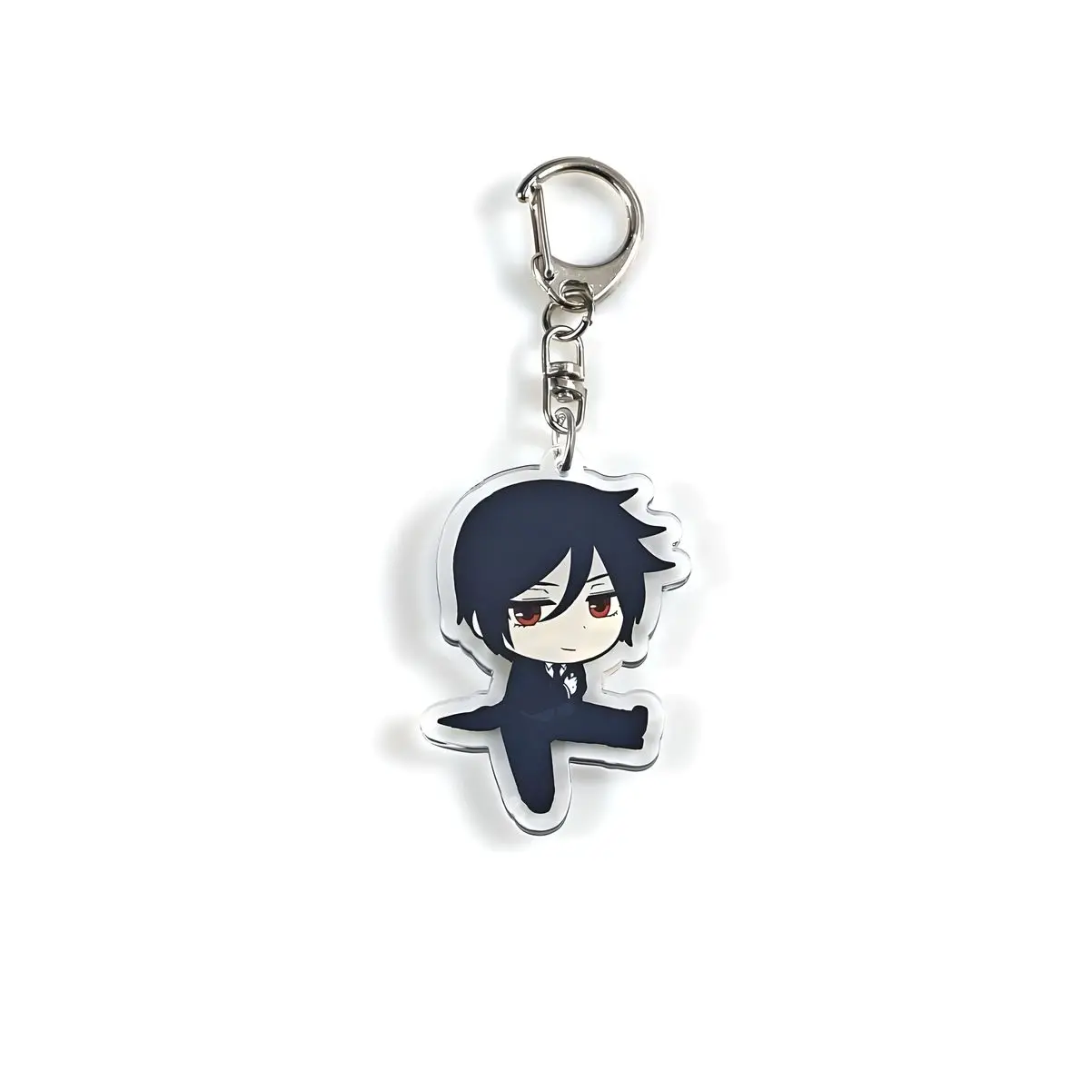 Black Butler Acrylic Cartoon Anime Pendant Keychains Holder Car Key Chain Key Ring Phone Bag Hanging Gifts Accessories