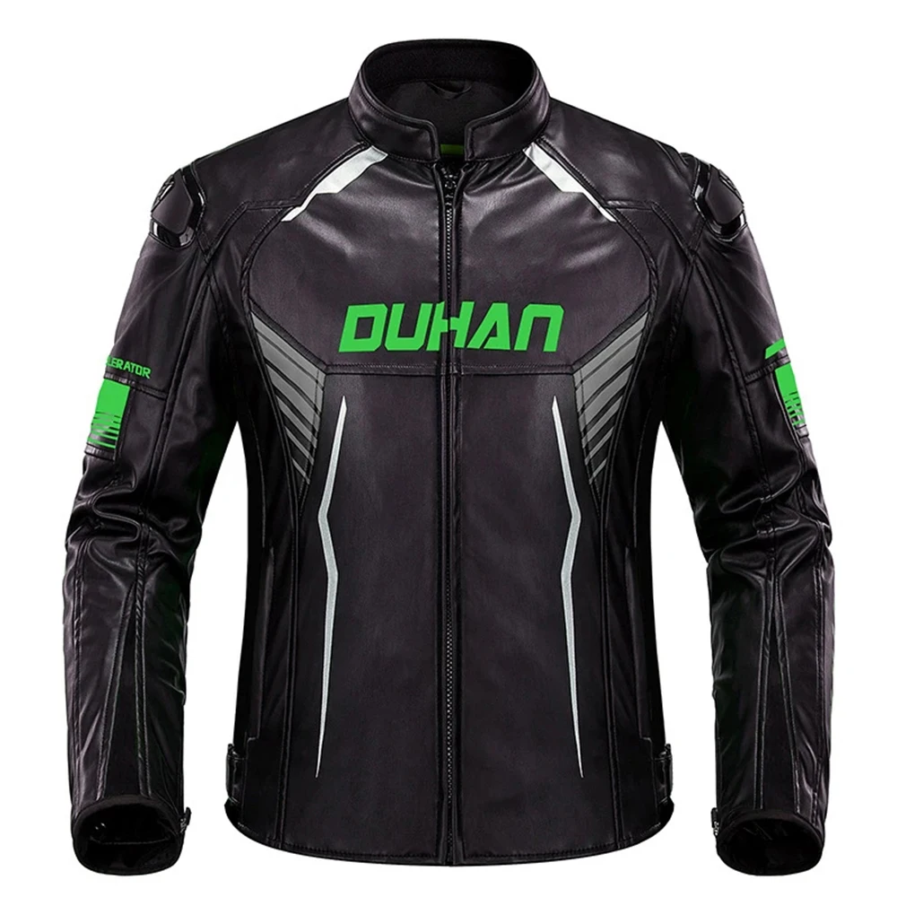 

DUHAN Motorcycle Jacket Leather Motocross Jacket Chaqueta Moto Moto Racing Riding Jacket Waterproof Protective Gear