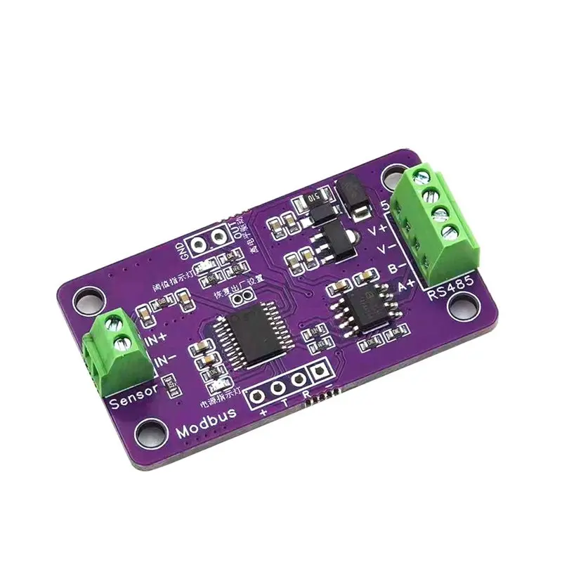 

A92Z CMCU-05 Тонкопленочный датчик давления RS485, модуль сбора данных на основе тензодатчика, DC 5-24В, FSR, гибкое измерение