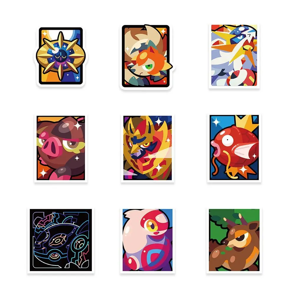 180 Pokémon-Farbblockaufkleber, niedliche Pokémon-Haustiere, kleine Kreaturen, kreative Dekoration zum Selbermachen, exquisites Geschenk für Kinderzimmer – Detail 5
