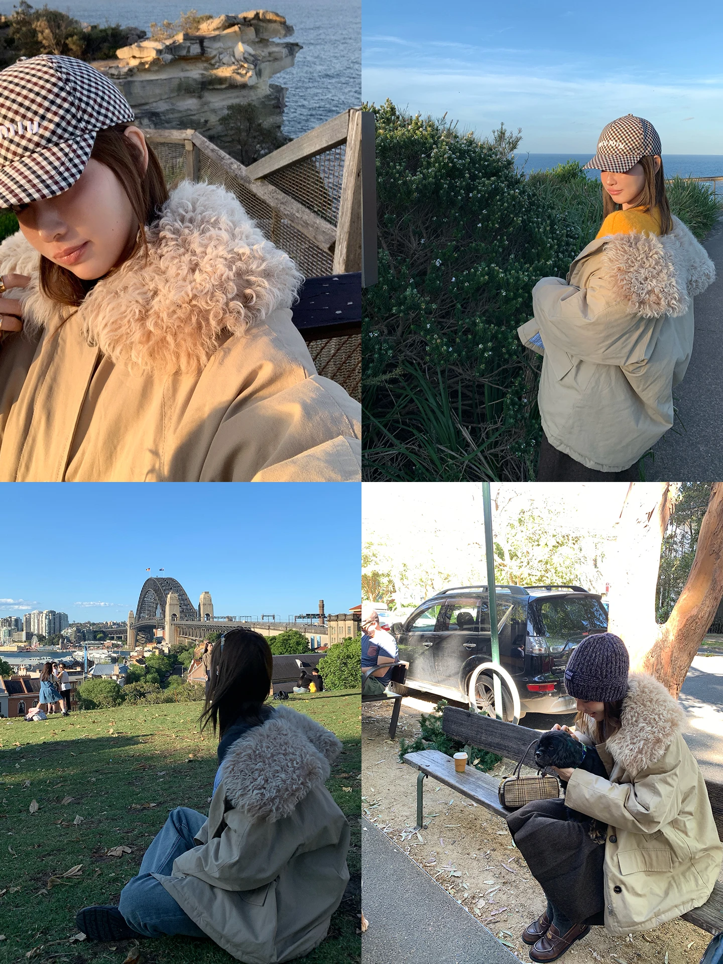 

Warmth 3C Barn Sle Teaduo Lamb Fur Collar down Parka Coat Detachable Stand Collar Cotton Wool Long Sve Zipper ...