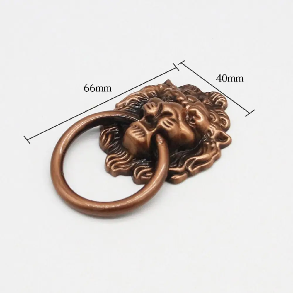 New Antique Lion Head Door Handle Zinc Alloy Home Hardware Door Knob Decorative Pull Multifunctional Drawer Knobs